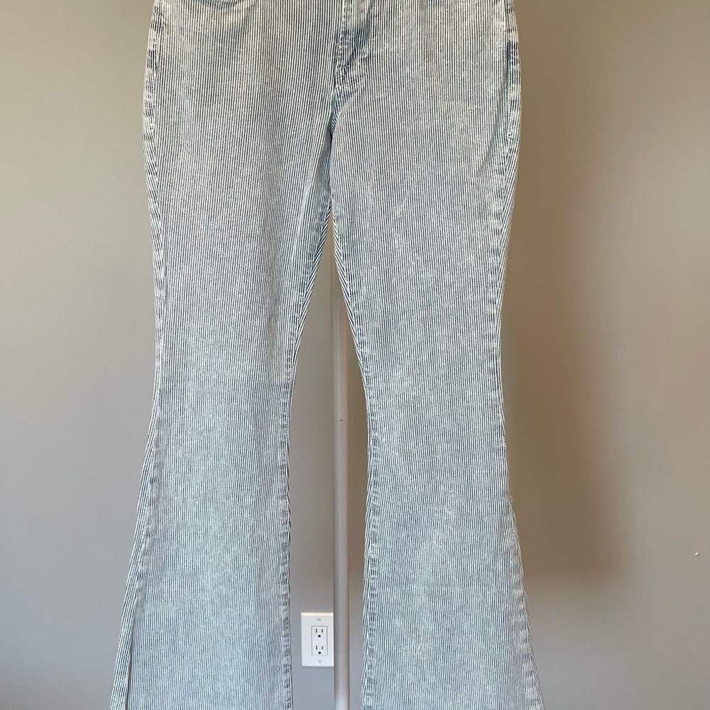 Frame Denim Striped Le High Flare Jeans NWOT